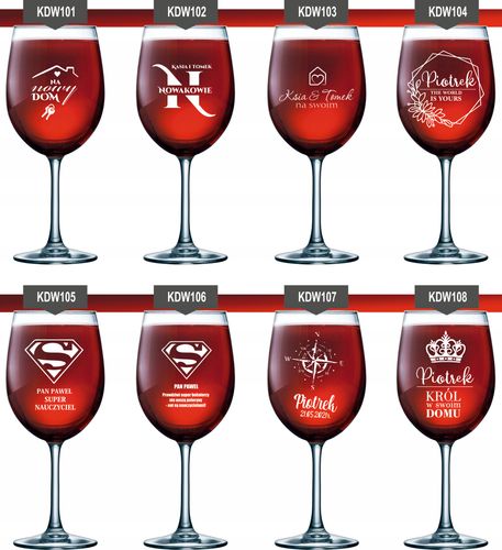 Kieliszek do wina grawer PREZENT dla Dzień Kobiet na Arena.pl