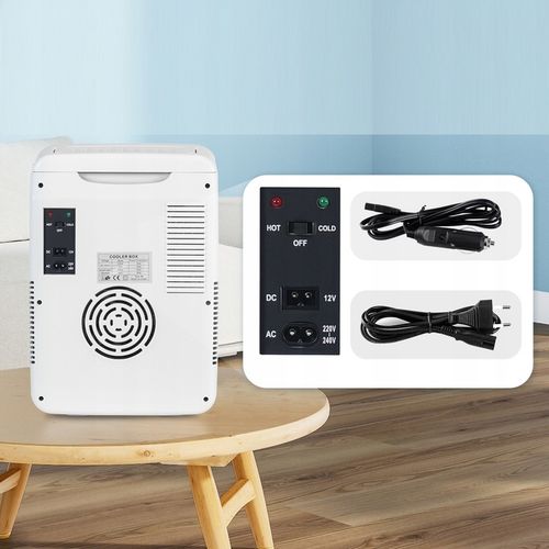 MINI PRZENOŚNA LODÓWKA 10 LITRÓW 12V 230V LUSTRZANA na Arena.pl