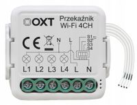 OXT Mini Przekaźnik 4 Obwody WiFi TUYA 4x2,5A