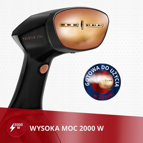 Parownica do ubrań żelazko parowe duża moc 2000W czarna MPM MZP-03 na Arena.pl