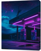 Obraz 70x90cm Moc Neonowej Nocy