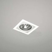 Wpuszczana LAMPA sufitowa MUKO 7342 Shilo podtynkowa OPRAWA metalowa kwadratowa wpust biały