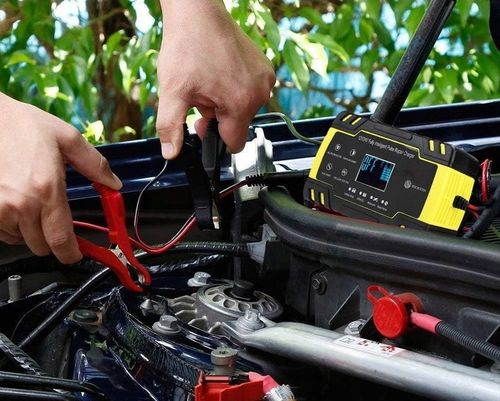 PROSTOWNIK Mikroprocesorowy SAMOCHODOWY DO AKUMULATORÓW 12V 24V 8A AGM na Arena.pl