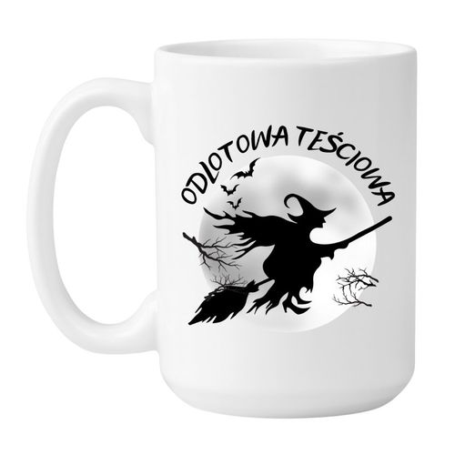 KUBEK "ODLOTOWA TEŚCIOWA" Wzór - Duży 450 ml na Arena.pl