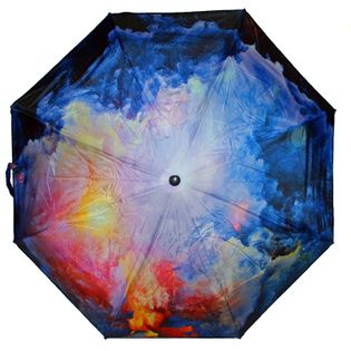 Automatyczna długa parasolka damska seria malarstwo: jesienny sztorm