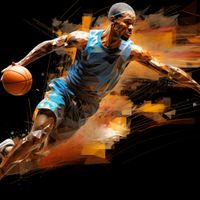 Plakat 90x90cm Przełomowy Drybling