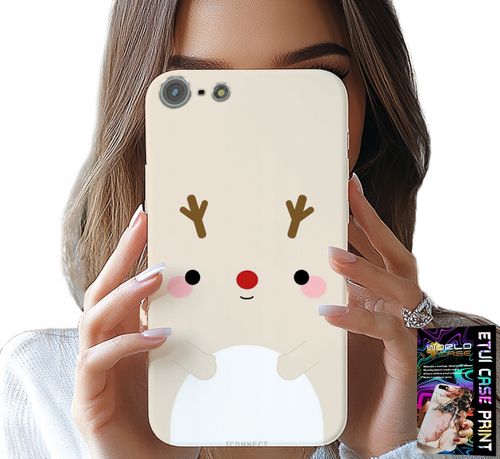 ETUI DO IPHONE 5 / 5S / 5C - RENIFEREK, RENIFER, ŚWIĄTECZNE WZORY na Arena.pl
