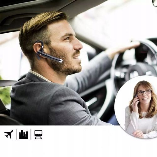 Bezprzewodowa słuchawka do rozmów BLUETOOTH mikrofon dla kierowców do ucha na Arena.pl