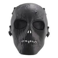 Czarna maska-sh helmet RESTEQ do airsoftu i motocykli na Halloween