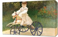 Obraz 60x40cm Jean Monet on His Hobby Horse, Monet Vintage