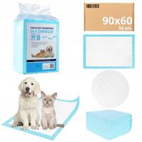 PODKŁADY MediBed MATY treningowe chłonne 600 ml DLA ZWIERZĄT 90x60cm 50 szt