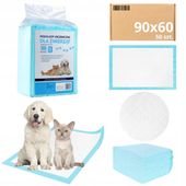 PODKŁADY MediBed MATY treningowe chłonne 600 ml DLA ZWIERZĄT 90x60cm 50 szt