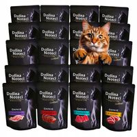 DOLINA NOTECI MOKRA KARMA DANIE DLA KOTA MIX SMAKÓW 20X85G BEZ ZBÓŻ