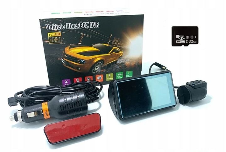 WIDEOREJESTRATOR KAMERA SAMOCHODOWA REJESTRATOR JAZDY HD DWA OBIEKTYWY zdjęcie 2