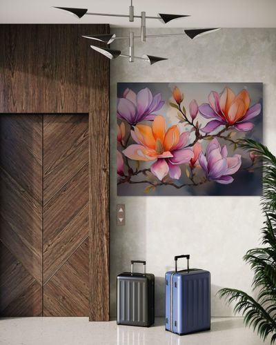 Obraz na płótnie, Akwarela Abstrakcja Kwiat na Arena.pl