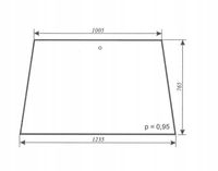 szyba przednia ciągnika URSUS C-330, 2812, MF-255 Zamość prod. 1998