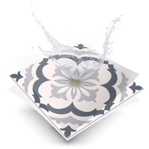 Naklejki Na Płytki Kafelki Pastelowe ORNAMENTY Mozaika Zestaw 24 szt. 20x20 na Arena.pl