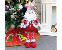 figurka bożonarodzeniowa z teleskopowymi nogami MIKOŁAJ 95x28cm | NT1733