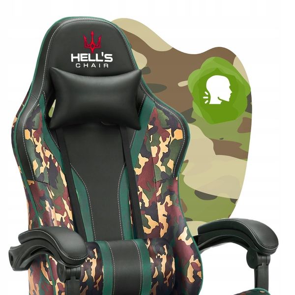 FOTEL GAMINGOWY DLA GRACZA BIUROWY HELL'S zdjęcie 9
