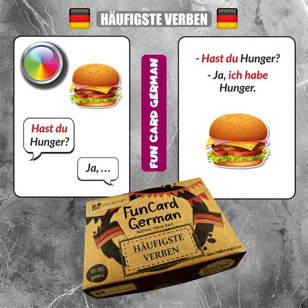 Fun Card German. Häufigste Verben zdjęcie 3