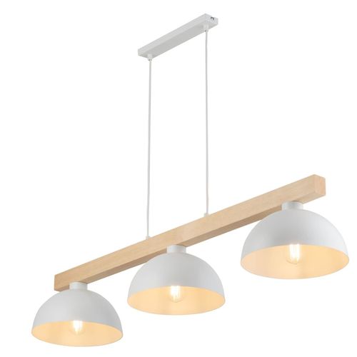 Lampa wisząca skandynawska Oslo 4712 TK Lighting drewniana potrójna biała na Arena.pl