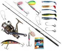 Zestaw NA SZCZUPAKA Wędka JAXON + Kołowrotek Żyłka Wobler SPINNING