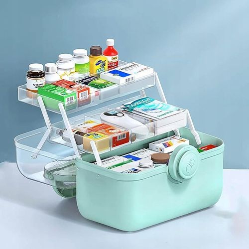 ORGANIZER NA LEKI POJEMNIK ZAMYKANY PUDEŁKO KASETKA APTECZKA 34x23x22 cm XL na Arena.pl