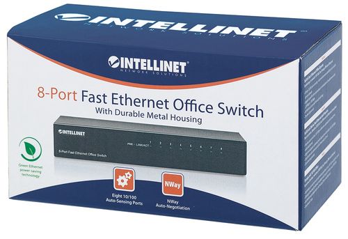 SWITCH ETHERNET INTELLINET 8X 10/100 MBPS RJ45 DESKTOP METALOWY 523318 na Arena.pl
