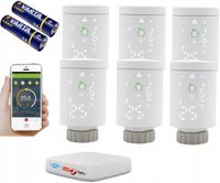 TUYA ZigBee 6 x GŁOWICA TERMOSTAT + CENTRALA WIFI