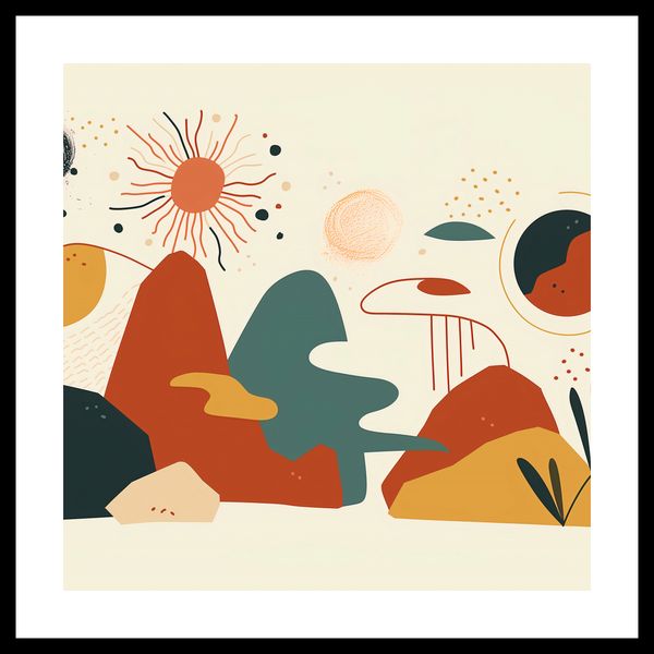 Plakat 50x50cm Kosmos Barw zdjęcie 3