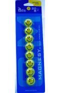 magnesy do tablic 20mm/8 żółte uśmiech gm300-sy8