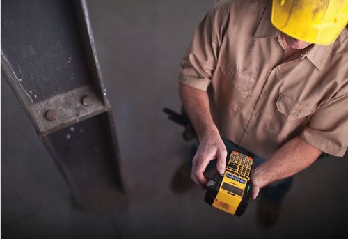 ORYGINALNA Taśma DYMO IND Rhino poliestrowa 9mm x 5,5m biała / czarny na Arena.pl