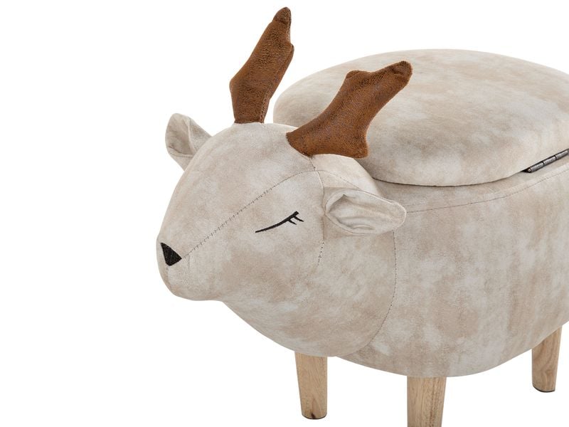 Pufa zwierzak ze schowkiem beżowa REINDEER zdjęcie 6