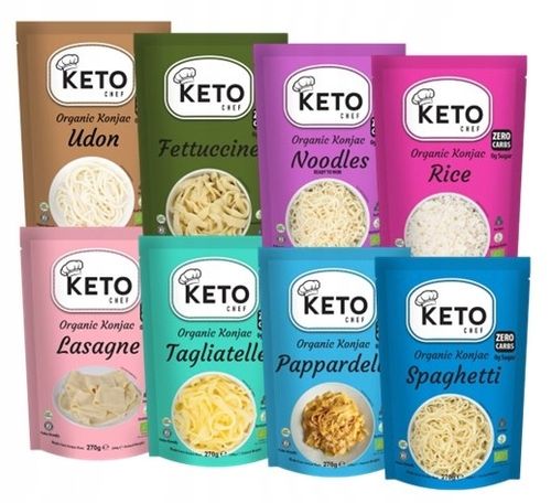 Makaron konjac KETO CHEF zestaw 8 szt. 8x270g na Arena.pl