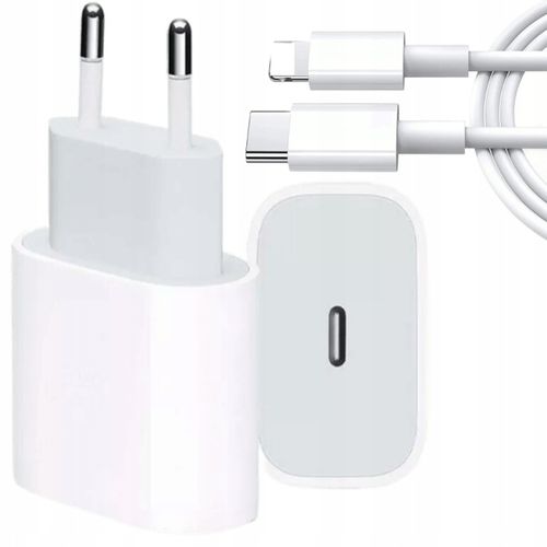 SZYBKA ŁADOWARKA USB C 20W + KABEL DO IPHONE 1M na Arena.pl