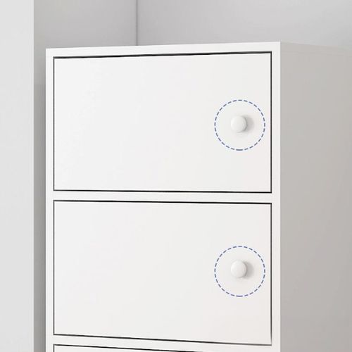 NOWOCZESNA POJEMNA KOMODA SZAFKA DUŻA BIAŁA SKANDYNAWSKI LOFT RETRO 3 PÓŁKI na Arena.pl