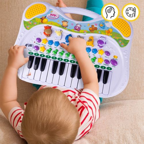 ORGANY PIANINKO ORGANKI DLA DZIECI EDUKACYJNE FARMA ODGŁOSY ZWIERZĄT na Arena.pl