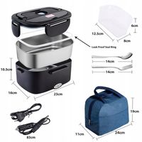 ELEKTRYCZNY LUNCH BOX PODGRZEWACZ OBIAD 12V/24V/220V
