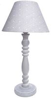 Lampa drewn.beżowa w gwiazdki wysoka