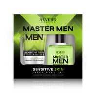 revers master men sensitive - zestaw do golenia: żel 150 ml + as 120 ml