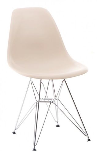 Krzesło P016 PP beige, chromowane nogi na Arena.pl