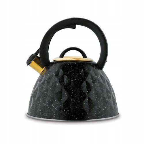 CZAJNIK na GAZ INDUKCJA Czarny z Gwizdkiem Konighoffer Etna Marble 3 l na Arena.pl