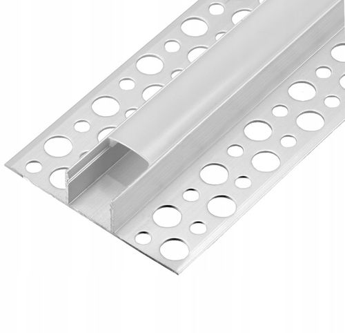 Profil LED aluminiowy wpuszczany do płytek płyt GK gipsowych 2m klosz na Arena.pl