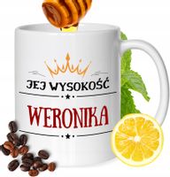 Kubek Dla Weroniki Koleżanki Przyjaciółki Prezent Z Nadrukiem Biały 330Ml