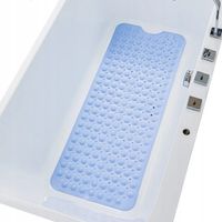 Ekstra Długa Mata ANTYPOŚLIZGOWA do Kąpieli do wanny SUPER MOCNA 100x40 cm