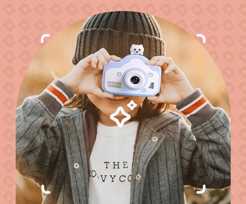 Aparat cyfrowy dla dzieci kotek 12mpx 1080p kamera prezent dla dziecka na Arena.pl