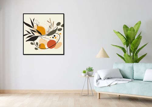 Plakat 90x90cm Botaniczny Wir na Arena.pl