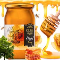 MIÓD LIPOWY NATURALNY 1,1 KG ŚWIEŻY AROMATYCZNY RODZINNA PASIEKA KRUPIEC