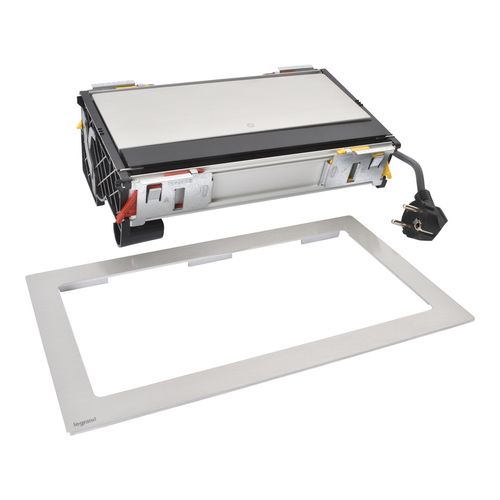 Gniazdo meblowe FLIP UP z chowaną pokrywą 3X2P+Z/USB A+C z przewodem 2m - METAL Legrand 654850 na Arena.pl