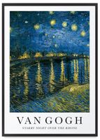 Plakat Van Gogh Over the Rhone 50x70 cm w czarnej ramie